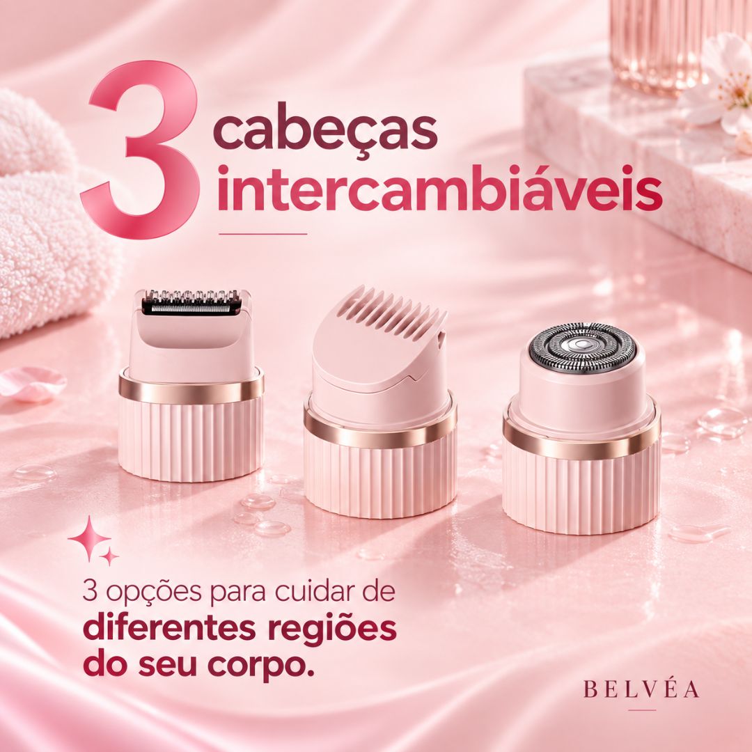 Depilador Elétrico Recarregável 3 em 1 - Lisse Pro™