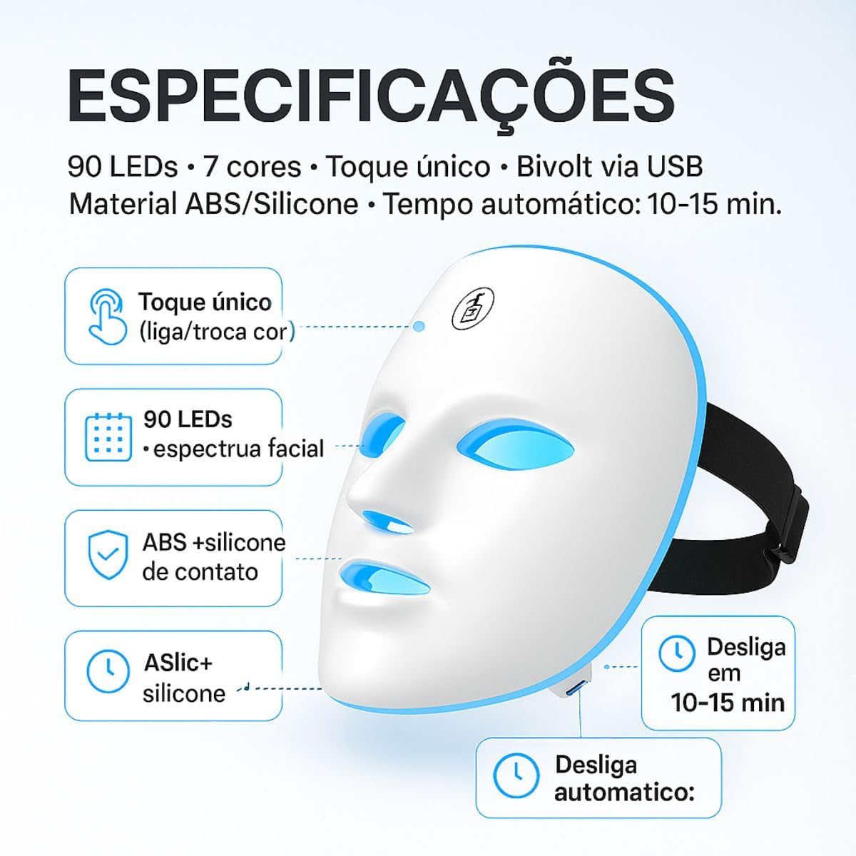 FaceLift™ Máscara de LED Terapia