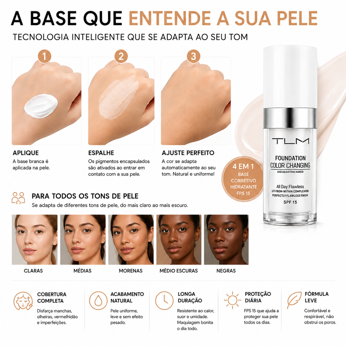 TLM ColorSync™ Base Inteligente 4 em 1