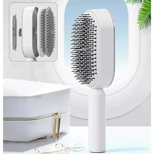 Escova de Cabelo Autolimpante Buzz HairClean - Envio Imediato