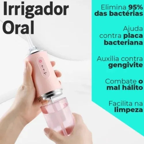 Irrigador Oral Portátil 3 em 1 — OralGlow Pro
